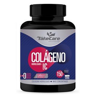 Colágeno Hidrolisado + Vitamina C -150 Cápsulas de 500mg- Take Care
