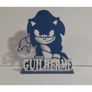 20 Centro de mesa Sonic Personalizado MDF em Oferta na Shopee