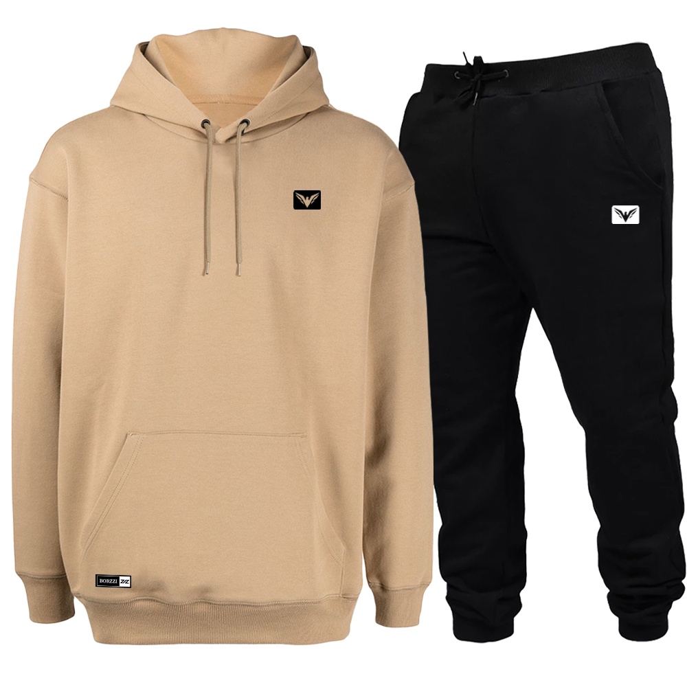 Conjunto de Moletom Blusa + Calça Blusão Modelo Canguru Original