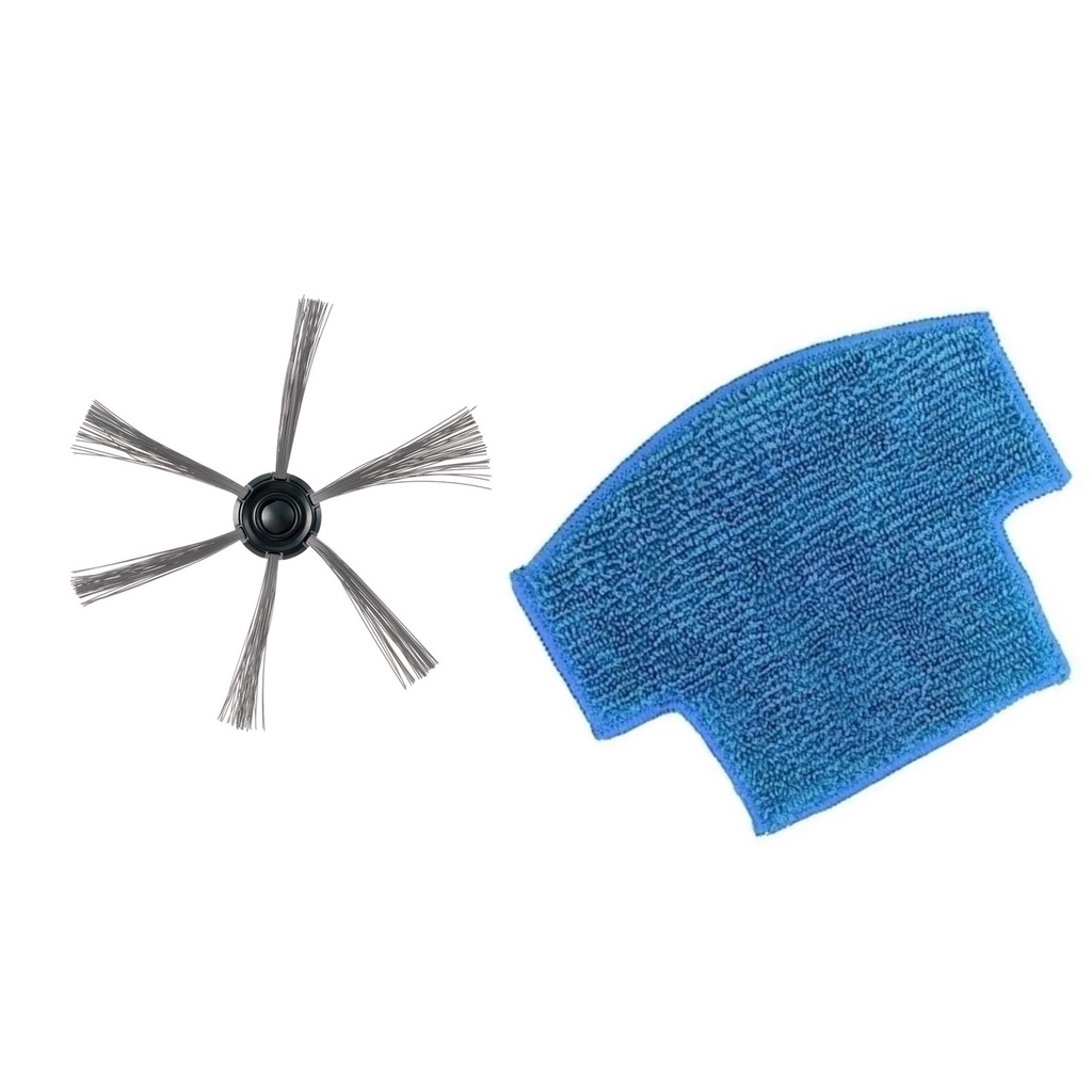 Escova + Pano Mop Frontal De Limpeza Aspirador Robô Wap W90