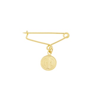 Broche Alfinete Roupa São Bento Dupla Face Folheado Ouro 18k em Oferta na Shopee