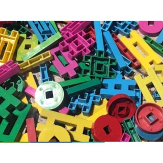 Kit 100 Peças Monta Monta educativas - Lig Barras Criativas -Brinquedo para Meninos e Meninas