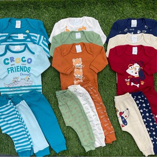 Kit de Body manga longa ou Calça para bebê masculino, maternidade, enxoval