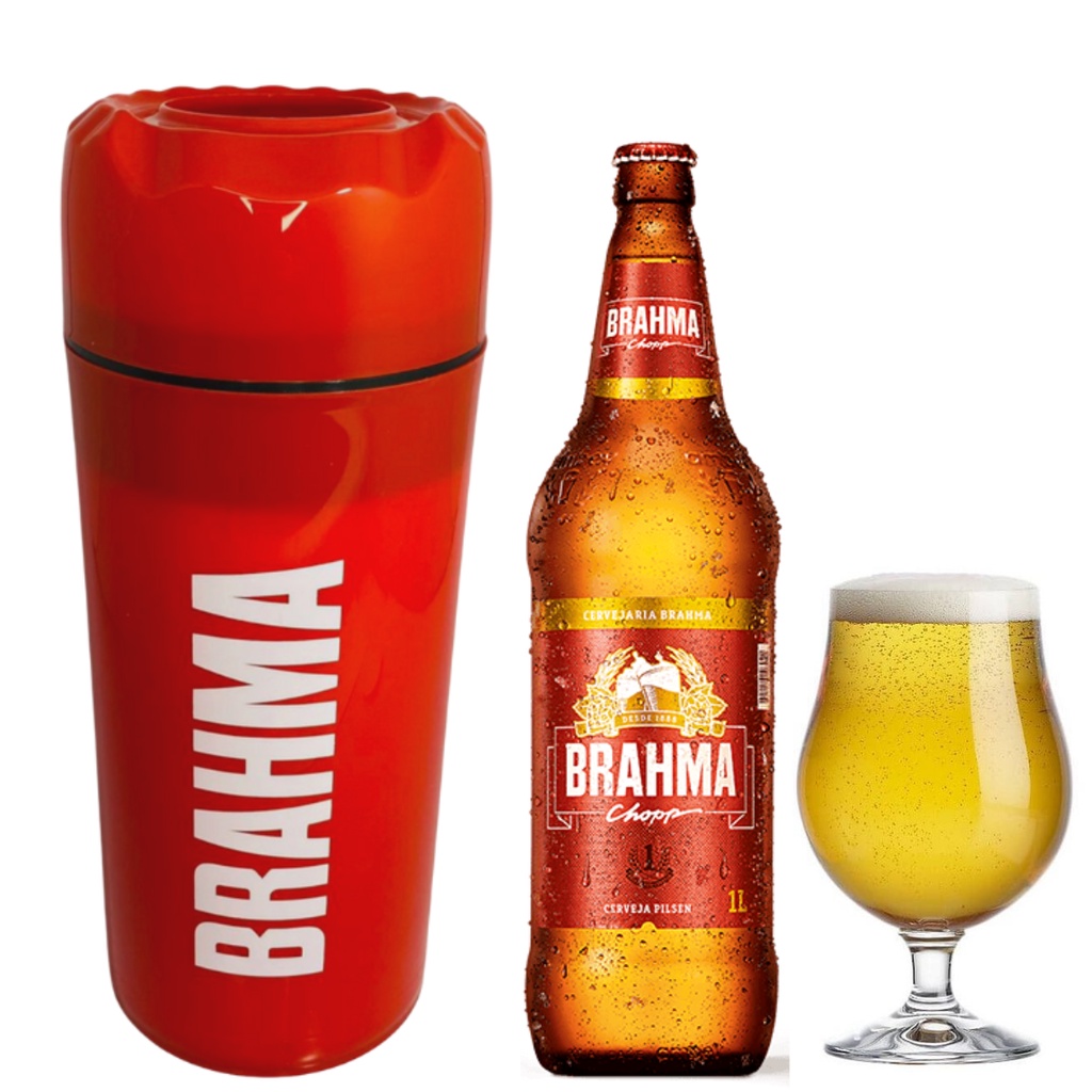 Porta Garrafa Suporte Cerveja Litrão Térmico Brahma Pilsen