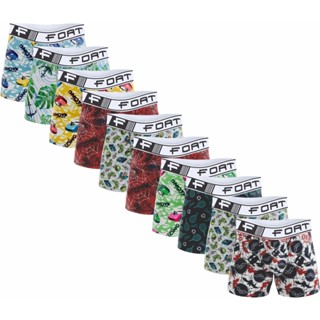 Kit 15 Cuecas Boxer Microfibra Menino Infantil Criança Elastico