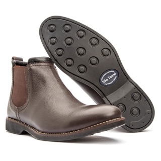 Bota Botina Masculina Country em Couro legitimo em Oferta na Shopee