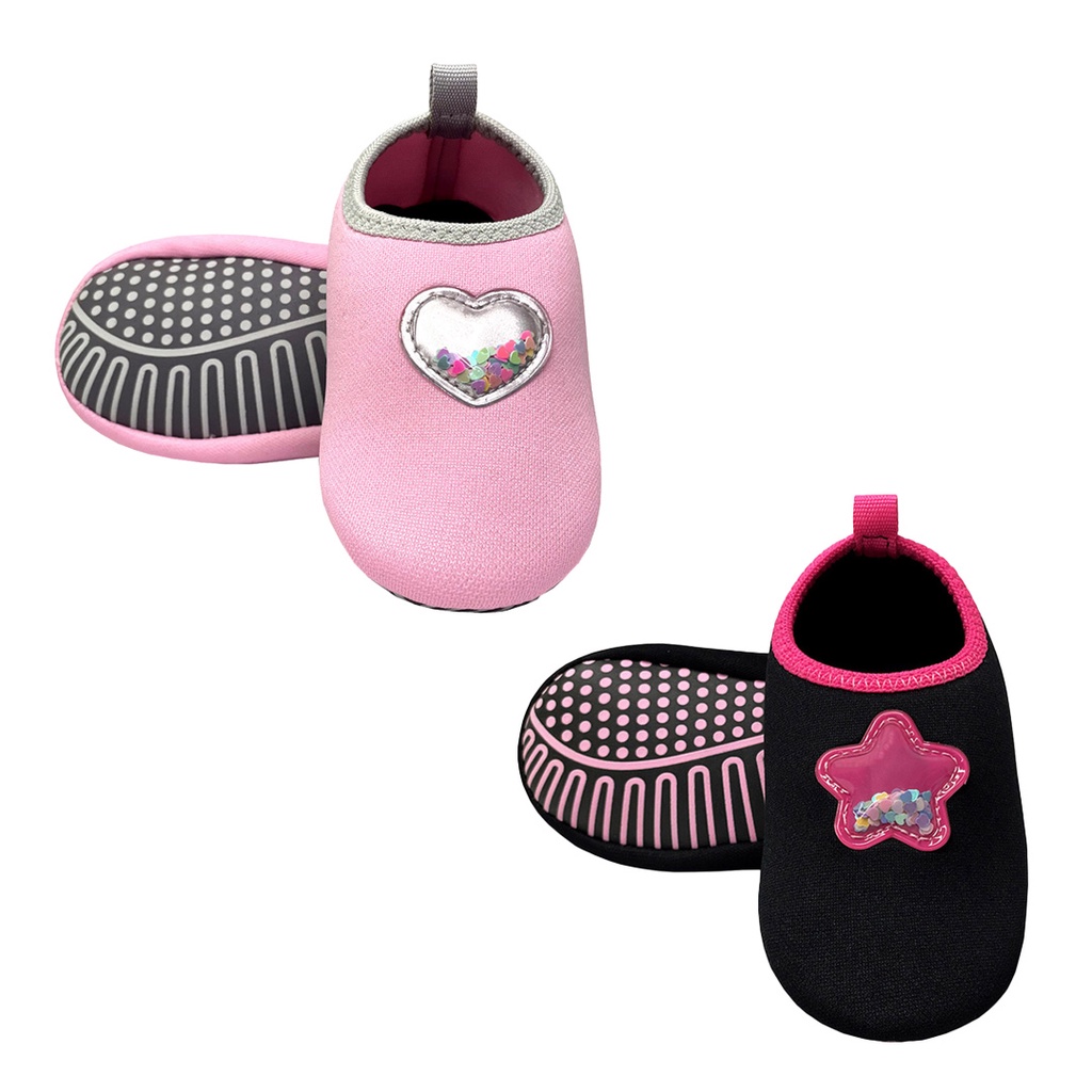 Kit Infantil Sapatilha Menina Antiderrapante Macia Meia Conforto Calce Fácil Magicc Kids S109/S112