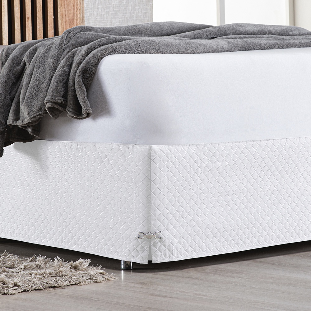 Saia Cama Box Solteiro King 2,03 Comp. x 0,96 Larg. Matelada