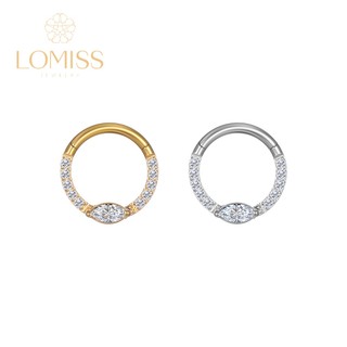 Piercing Orelha Nariz Argola Clik Aço Cirúrgico pvd Zircônia Cravejada《Lomiss semijoias》 em Oferta na Shopee