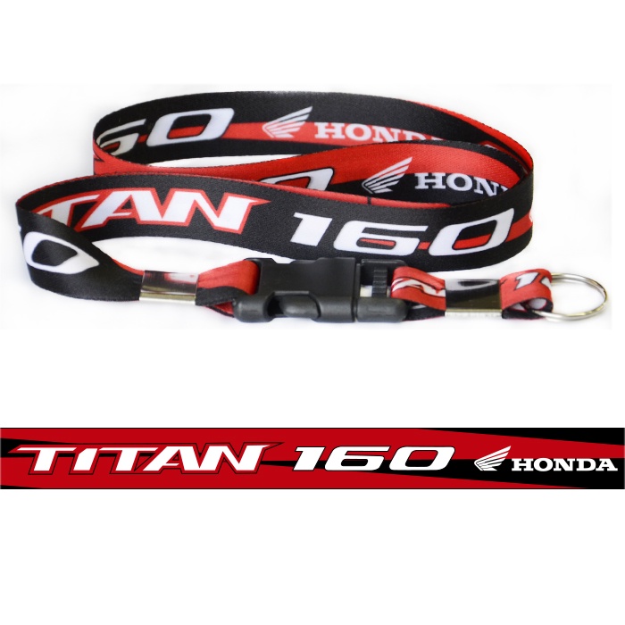 Chaveiro Cordão Com Fecho Moto Honda Titan 160