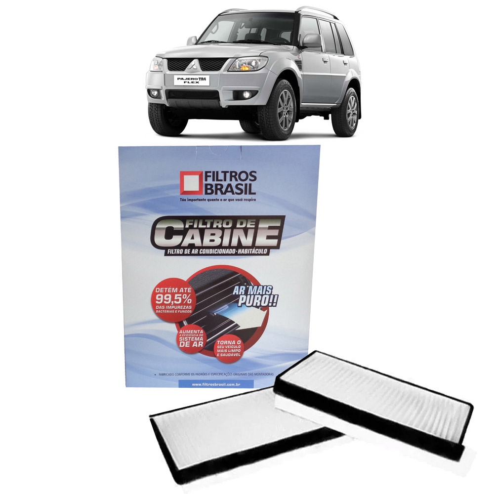 Filtro De Cabine Ar Condicionado Filtros Brasil Mitsubishi Pajero Tr4 2003 2004 2005 2006 2007 2008 2009 2010 2011 2012