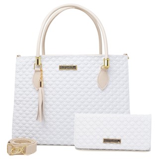 Kit Bolsa e Carteira Feminina Grande ShopBag Living Savage Lançamento