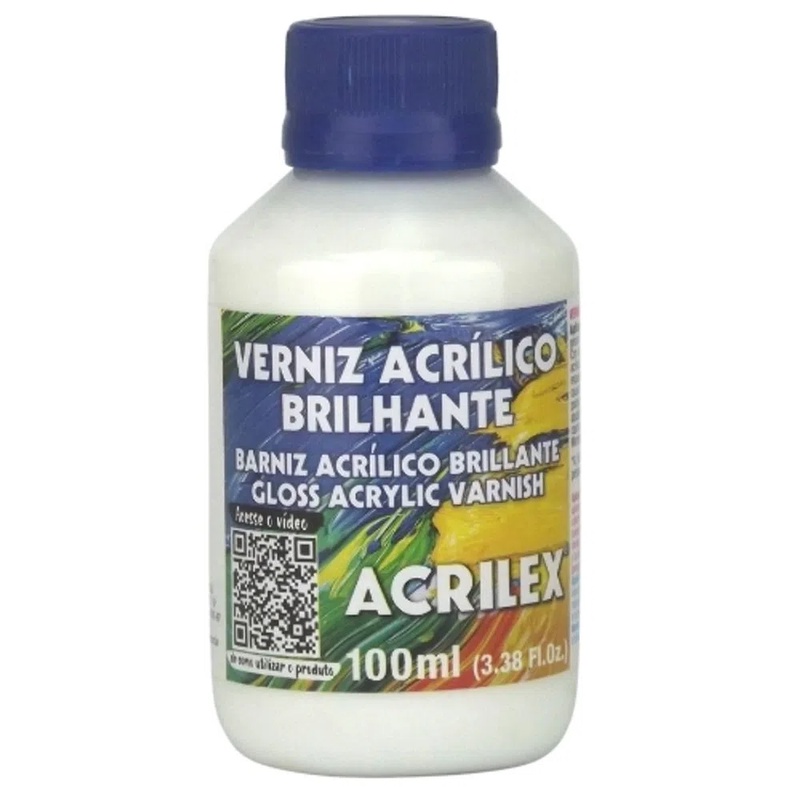 Verniz Acrílico Brilhante Acrilex 100ml Original em Oferta na Shopee
