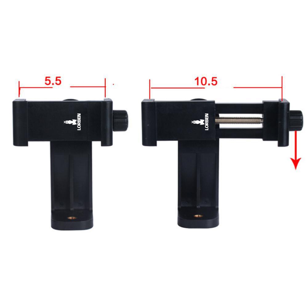 Suporte Universal Celular Lorben 360 Graus Vertical E Horizontal para Tripé Rosca 1/4