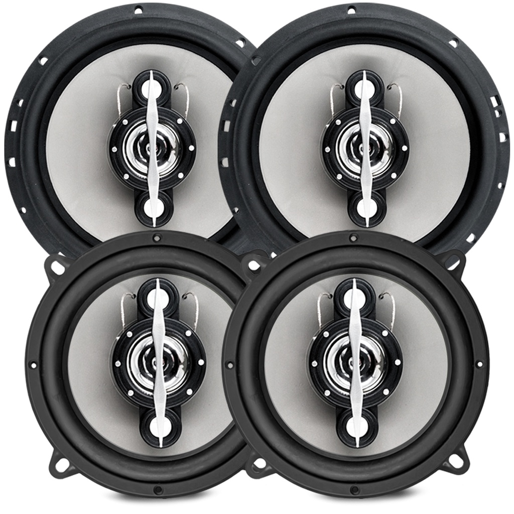 Kit 2 Pares Alto Falante 6 + 5 Polegadas Leson 140W 4 Ohms