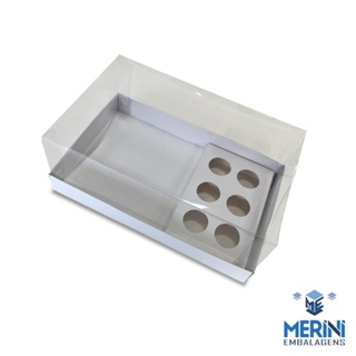 10 UNI - CAIXA 06 DOCES + BENTO 25X15X10 CM em Oferta na Shopee