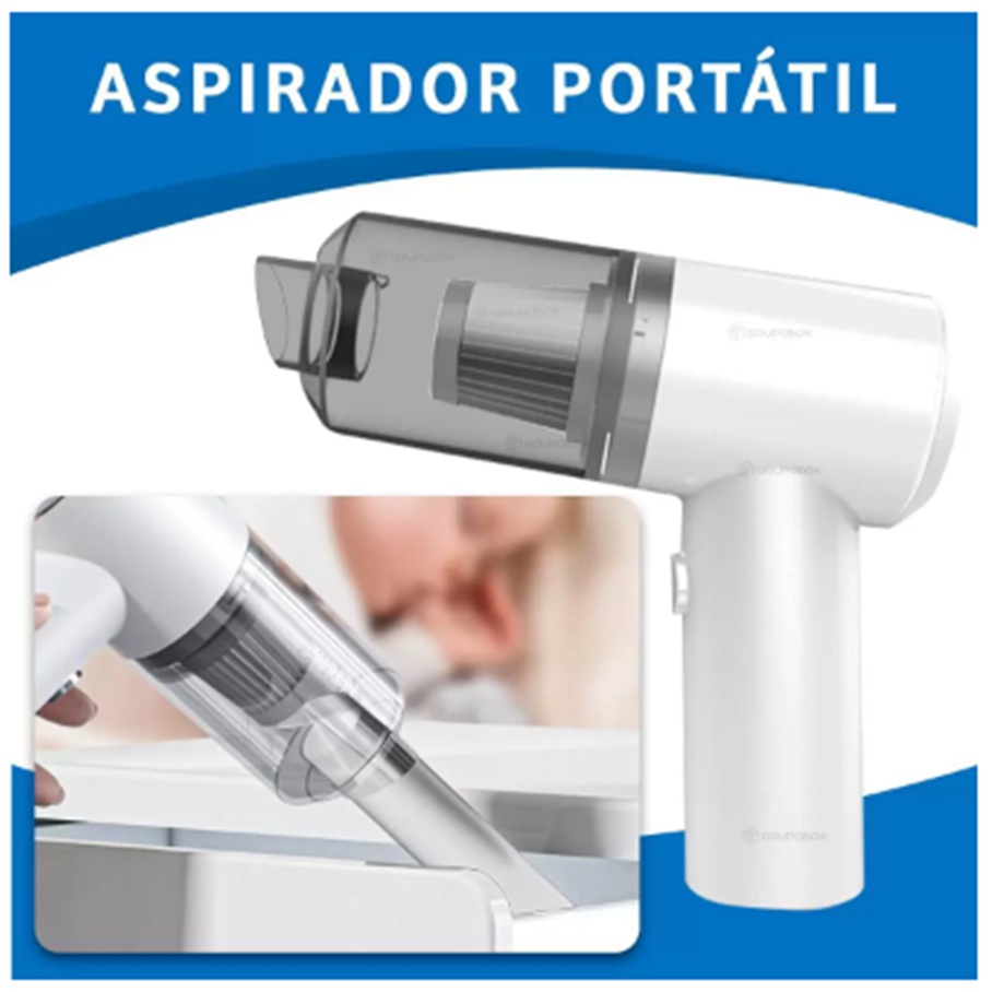 Aspirador Portátil Automotivo Potente Recarregável