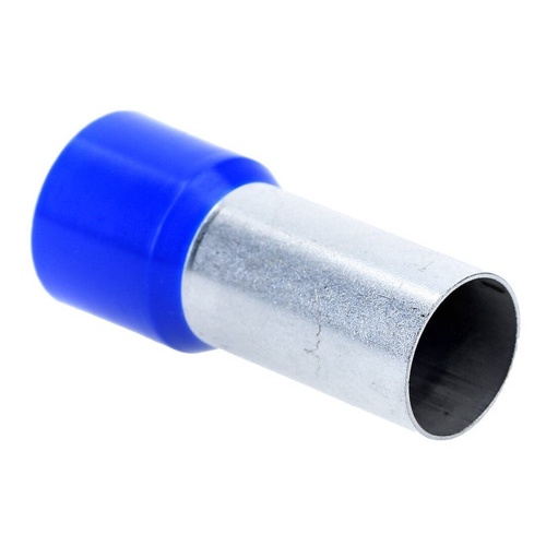 Kit 20pçs Terminal Tubular Ilhós 120mm Isolado Azul E120-27