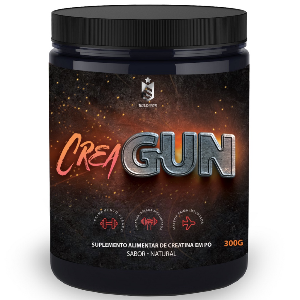 Creatina Creagun 300g - Soldiers Nutrition - Importada