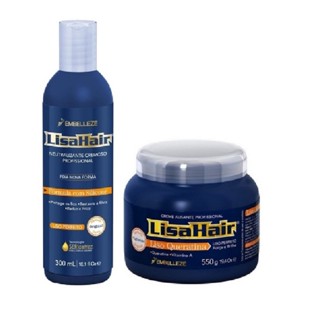 Lisahair Kit Creme Alisante E Neutralizante Profissional