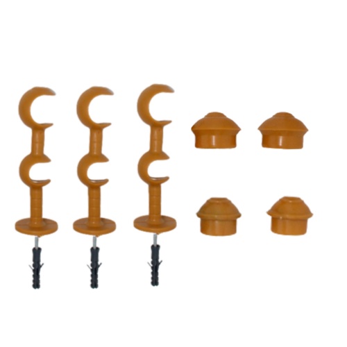 3 Unidade de Suporte Duplo 19/28 mm Para Varão De Cortina