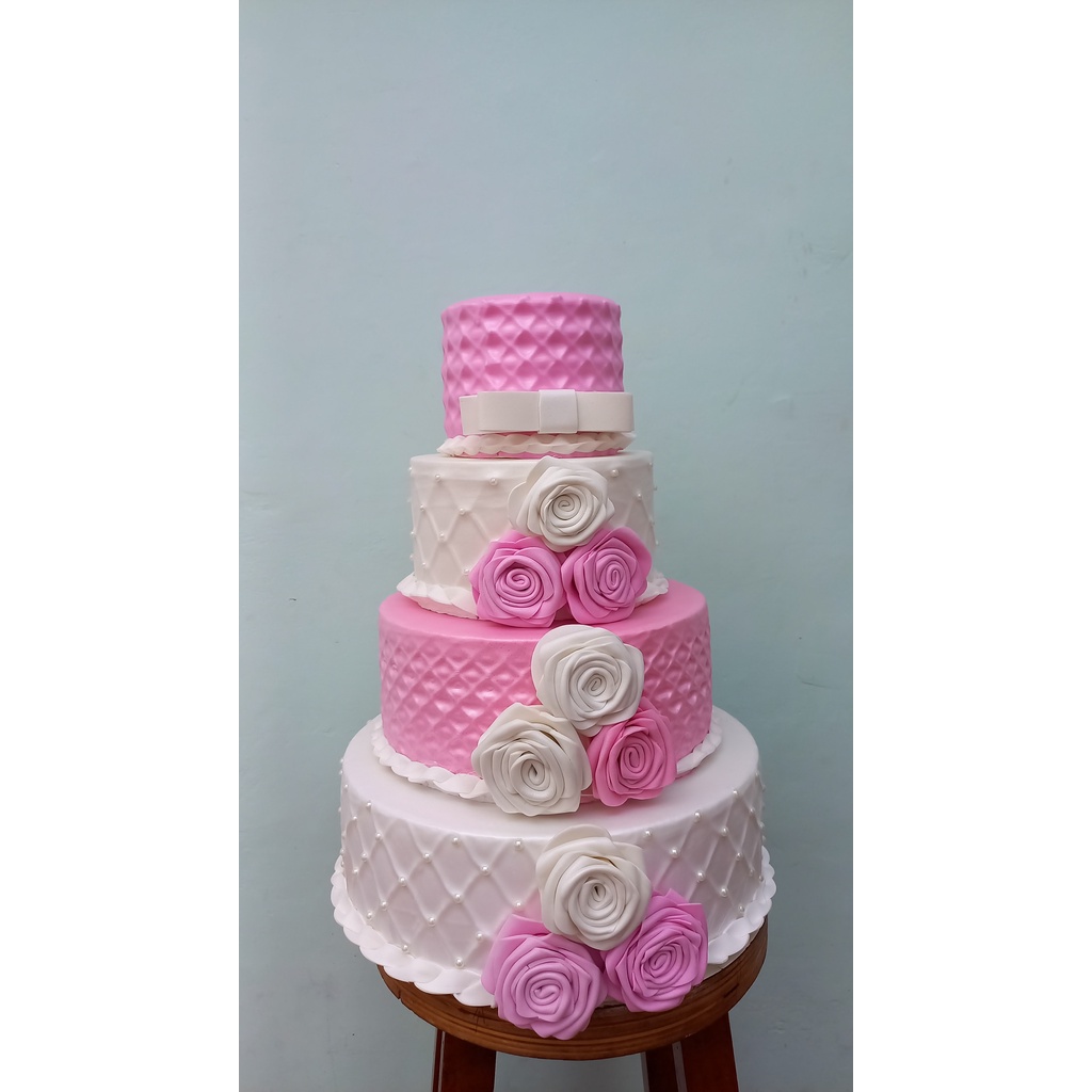 Bolo Fake Rosa com Flores: Onde Comprar | BuscaProdutos