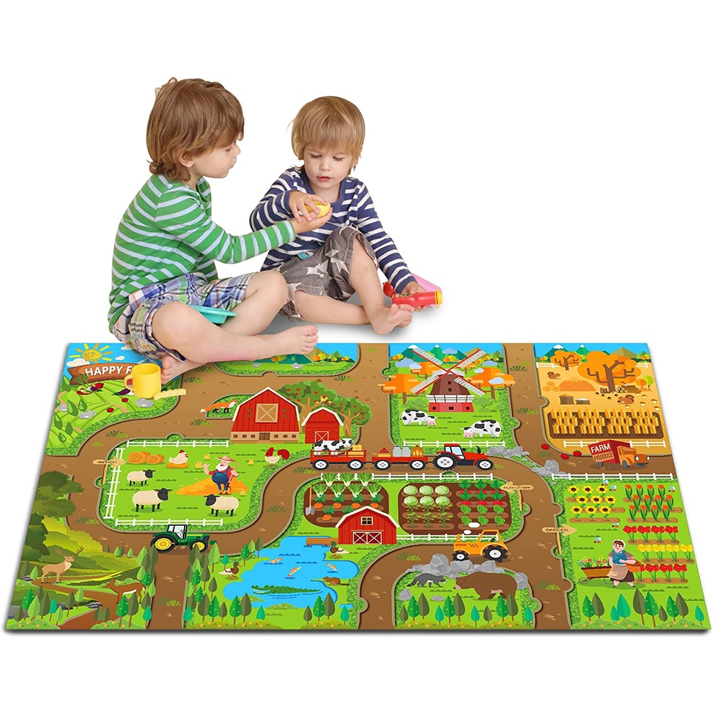 Kit Carrinhos + Tapete 120 x 80 cm My Dream Mat Sunq Toys