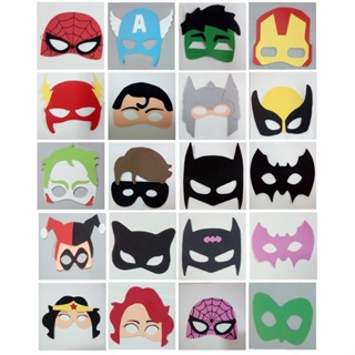 kit máscaras infantil super heróis sortidas - 20 peças em Oferta na Shopee