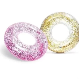 Boia Inflável Transparente Com Glitter - Intex 56274