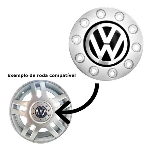 Calota Tampa Central para roda BRW580 Passat VR6 Alemão Aro 14 15 17 18 20