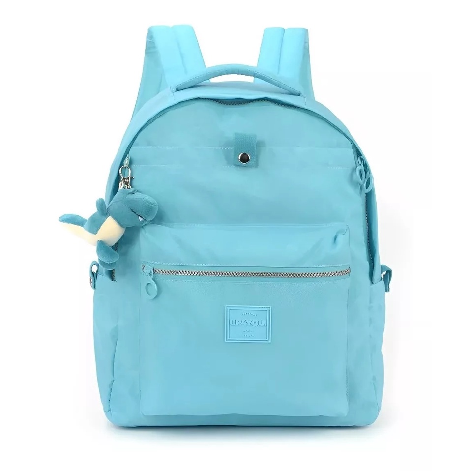Mochila Escolar Notebook Crinkle Up4you Turquesa - Luxcel