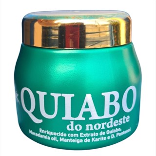 Máscara de hidratação capilar quiabo 300gr life hair alto brilho e maciez