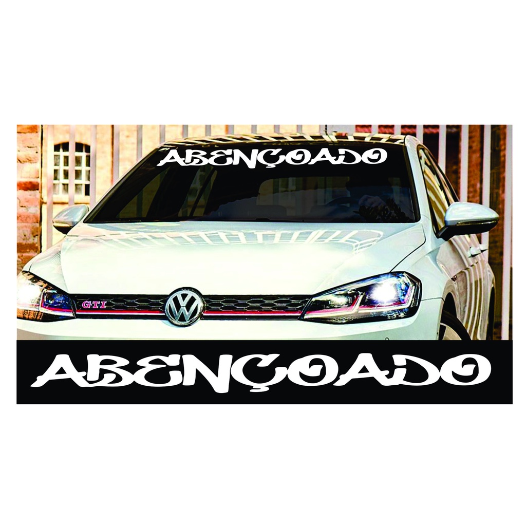 Adesivo De Para-brisa Abençoado Carro Tuning Dub em Oferta na Shopee