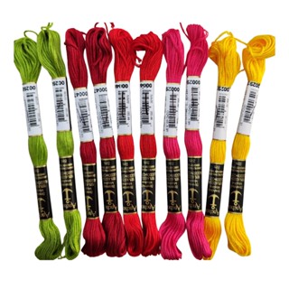LINHA MEADA ANCHOR KIT COM 10 UNIDADES CORES SORTIDA (cores da foto)