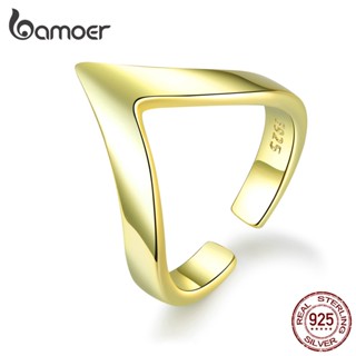 Bamoer Rings Coração Jóias De Moda Simples Para Mulheres Anel De Dedo SCR470-B