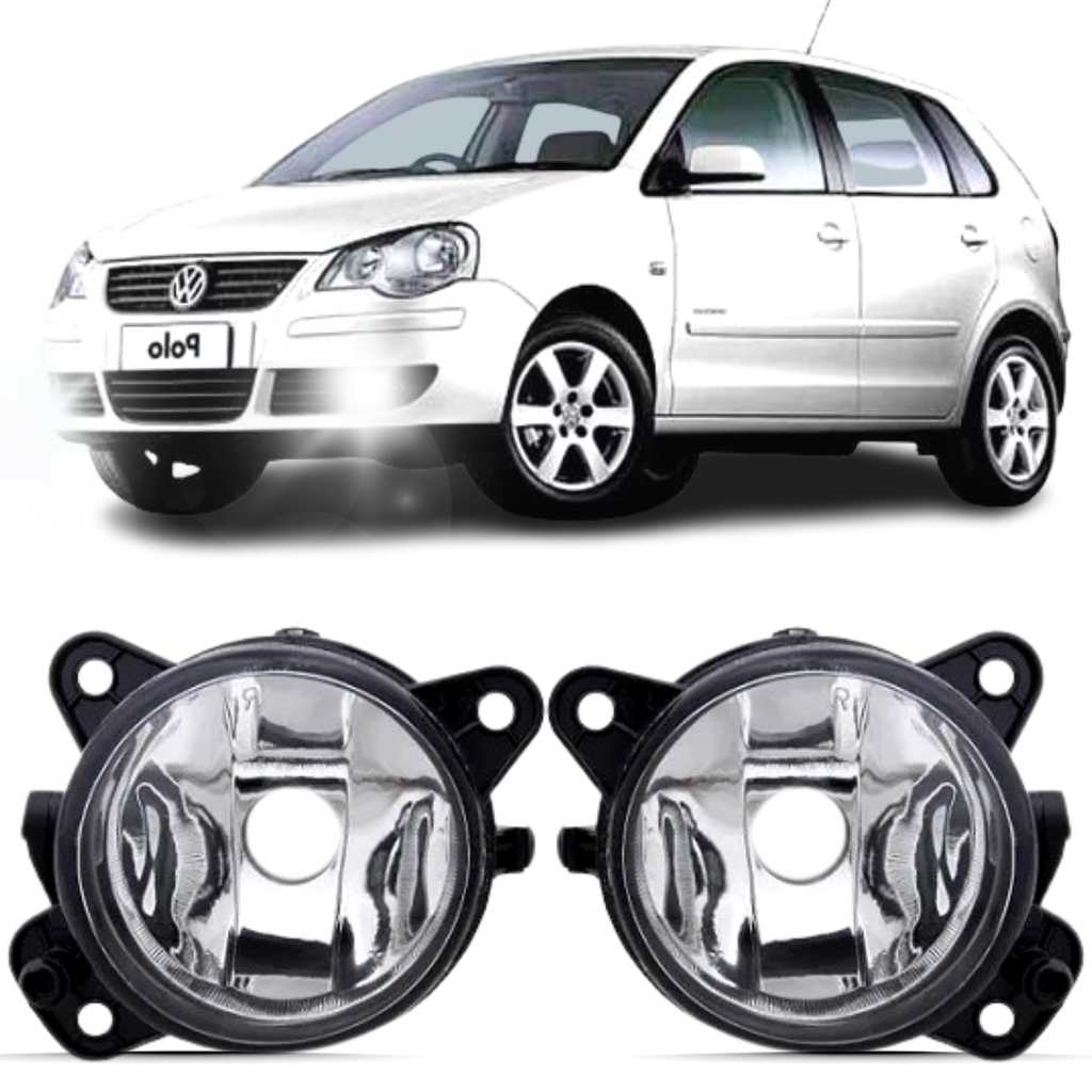 Par Farol Milha Volkswagen Polo 2007 2008 09 2010 2011 2012 em Oferta na Shopee