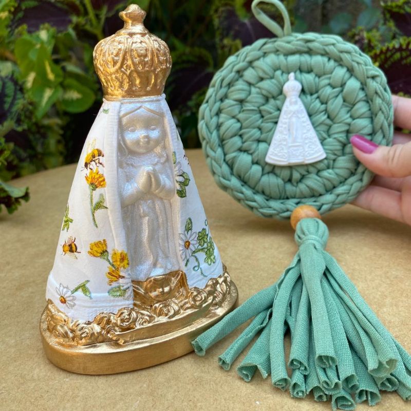 kit Nossa Senhora Aparecida baby + Adorno Nossa Senhora Aparecida / lembrança especial