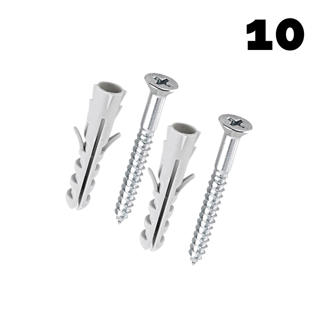 Kit 2 Parafusos  EuroPar Número 10 Com Buchas Grande