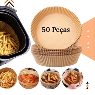 Forma De Airfryer Descartavel Antiaderente De Papel Cozinha Redondo Fritadeira Cozimento Protetor Fo