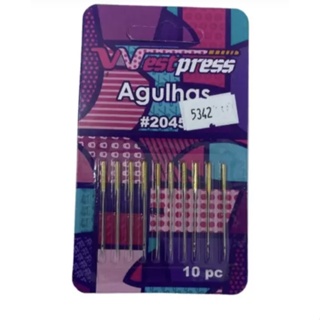 Agulha para Costurar Malha 2045 Máquina Doméstica 10pç - Westpress em Oferta na Shopee