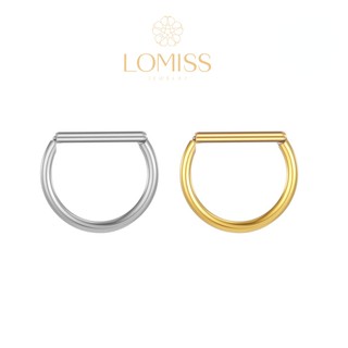 Piercing Daith Meia Argola Aço Cirúrgico Segmento Articulado Meia Argola Piercing Aço Inoxidável Argola Helix【Lomiss】 em Oferta na Shopee