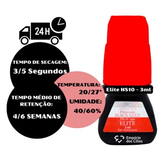 Cola Elite HS10 de 3ml Para Extensão de Cílios Fio a Fio