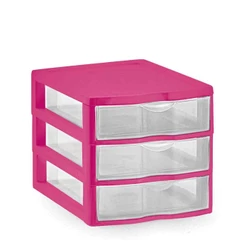 Gaveteiro Pequeno com 3 Gavetas Nitron para Organização Casa e Escritório Prático e Funcional