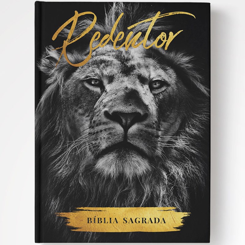 Bíblia Redentor Leão | NAA | Letra Normal | Capa Dura - Books & Magazines
