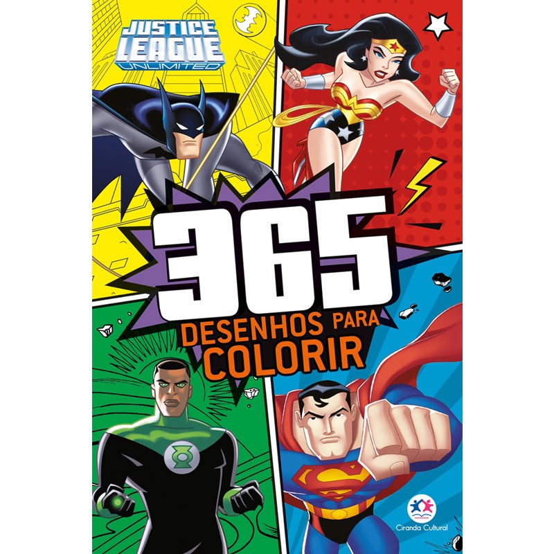 Liga da Justiça 365 Desenhos para Colorir em Oferta na Shopee