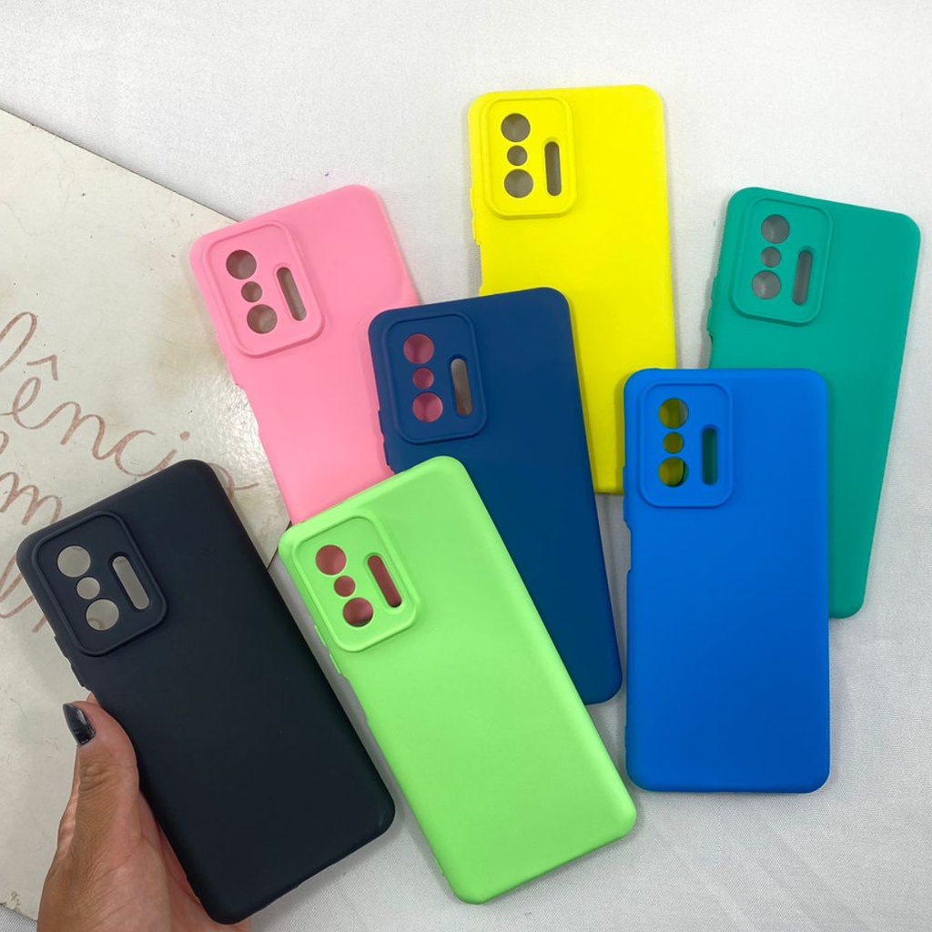 Capa Xiaomi Mi 11T/ Mi 11T Pro Silicone Aveludada Proteção Câmera Cores Capinha Custo Beneficio