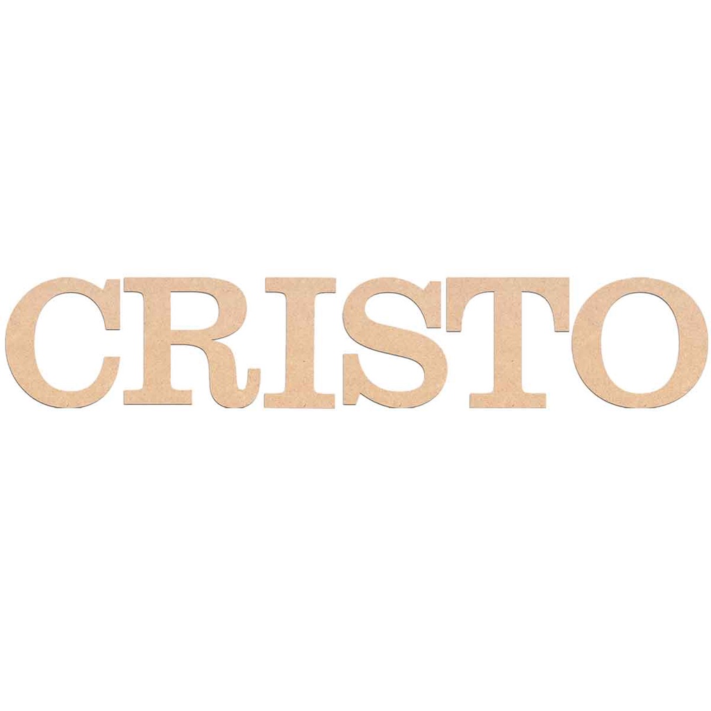 Letreiro Cru Cristo Para Parede 40cm Decoração Igreja 1465