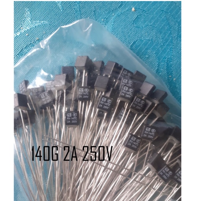Fusível Térmico P/ Ventilador 140 Graus 2 A 100 Pçs