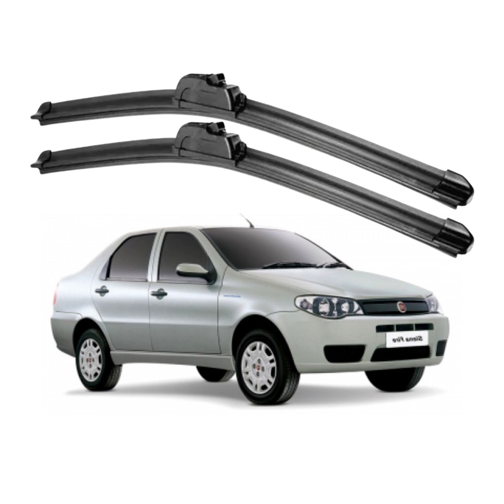 Par Palheta Limpador Parabrisa Fiat Siena 1997 a 2013 Encaixe Gancho em Oferta na Shopee