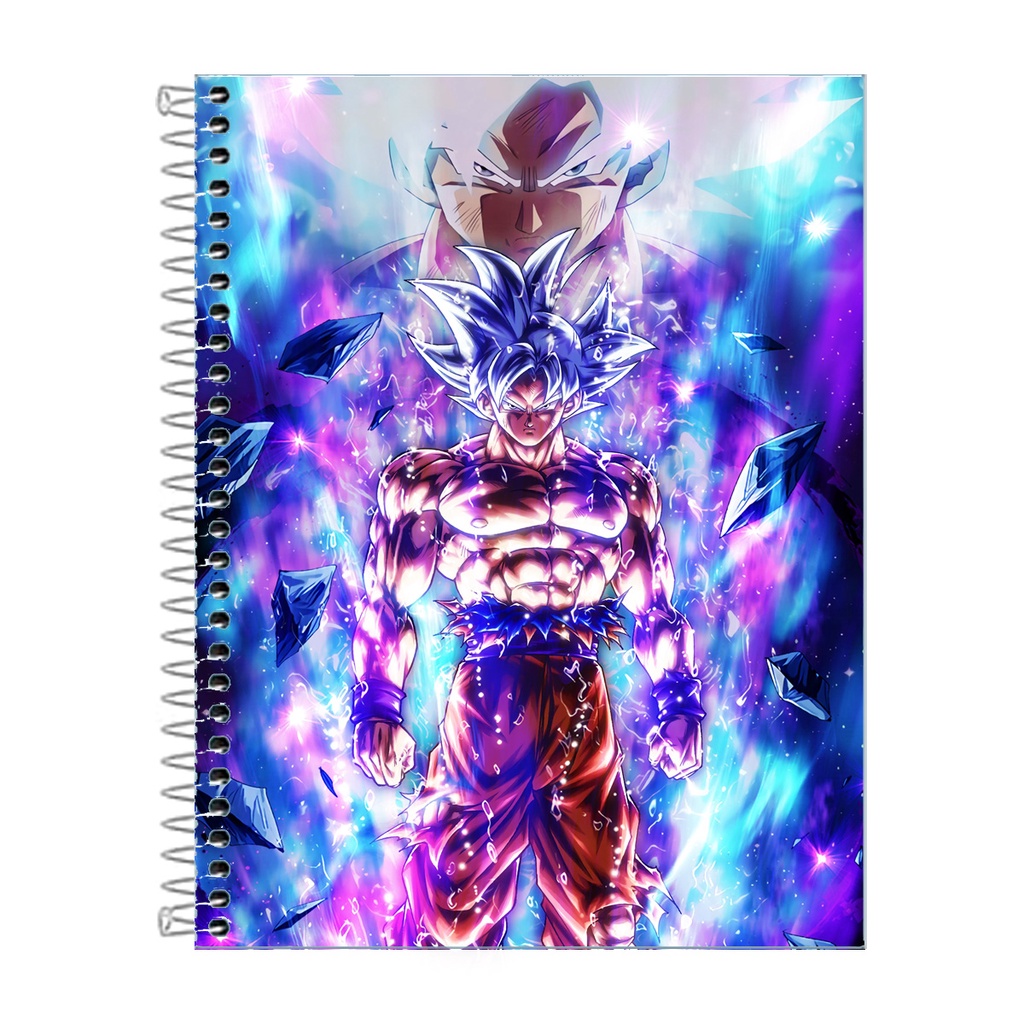 Caderno Goku Personalizado Capa Dura 1, 10 ou 20 Matérias em Oferta na Shopee